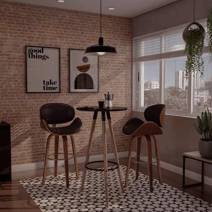 Banqueta Giratória Helmond Preta - Mobly Imagem de Banqueta Giratória Helmond Preta
