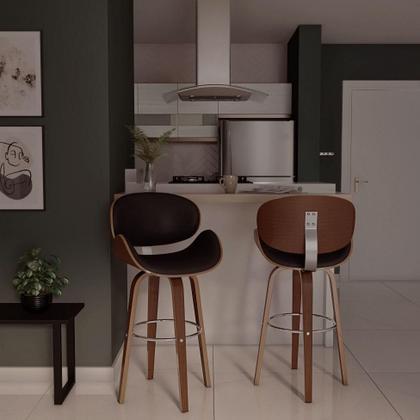 Banqueta Giratória Helmond Preta - Mobly Imagem de Banqueta Giratória Helmond Preta