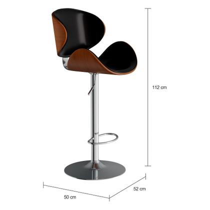 Imagem de Banqueta Giratória Malden Preta