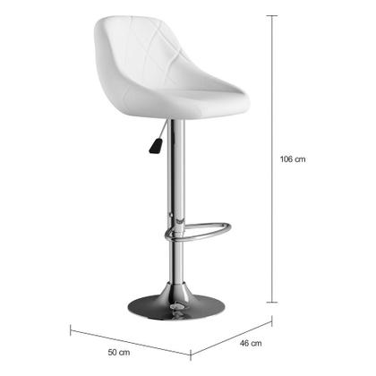 Imagem de Banqueta Giratória Terracina Branca