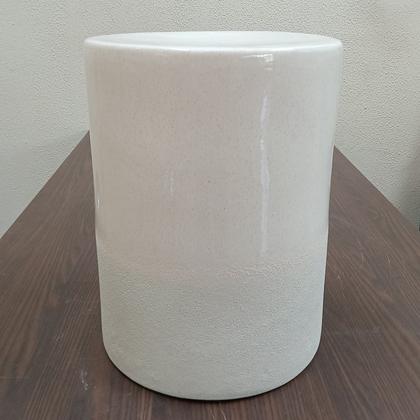 Imagem de Banqueta Home&Co 44x32x32cm Cerâmica Marfim para Sala Quarto e Ambiente Decoração