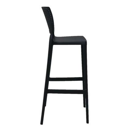 Imagem de Banqueta Para Bar Alta Tramontina Safira Preta