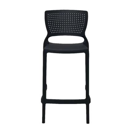 Imagem de Banqueta Para Cozinha Alta Tramontina Safira Preta