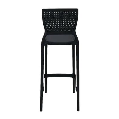 Imagem de Banqueta Para Cozinha Alta Tramontina Safira Preta