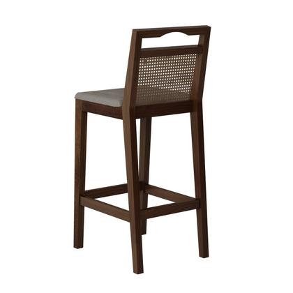 Imagem de Banqueta para Cozinha Madeira Maciça Rattan Vittoria