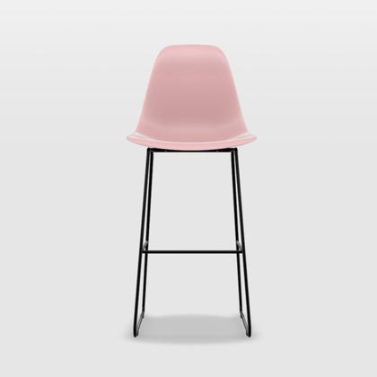 Imagem de Banqueta para Sala de Jantar em Aço Eames PP Rosa
