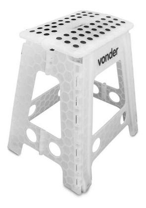 Imagem de Banqueta Plástica Dobrável Vonder 450mm 150kg Com Alça Novo