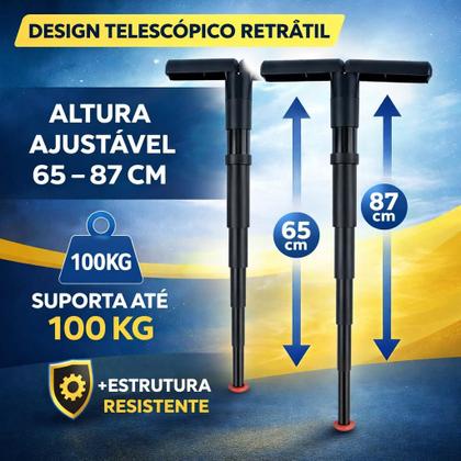 Imagem de Banqueta Portátil Retrátil Dobrável Ajustável Sitpack Telescópica
