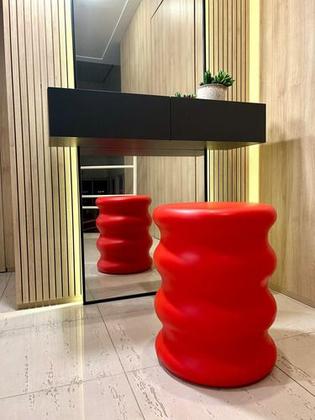 Imagem de Banqueta Pufe Polietileno Jurere Para Uso Interno e Externo -