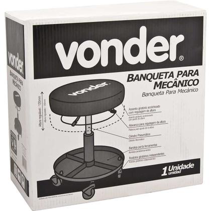 Imagem de Banqueta Regulável para Mecânico Oficina Vonder
