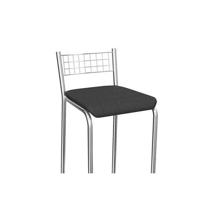 Imagem de Banqueta Sala de Jantar Gênova 1B705CR 4 Un Cromado/Courano Branco - Kappesberg