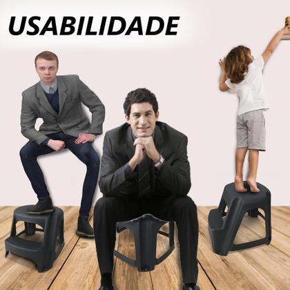 Imagem de Banqueta step multiuso com degrau 