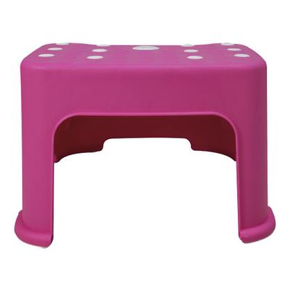 Imagem de Banquinho de Banheiro 2 Degraus Rosa