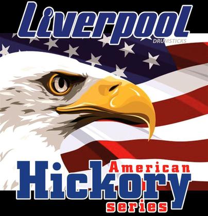 Imagem de Baqueta Liverpool American Hickory Series 5B Clássica HY-5BM Ponta de Madeira