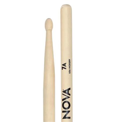Imagem de Baqueta nova 7a vic firth ponta de madeira - par