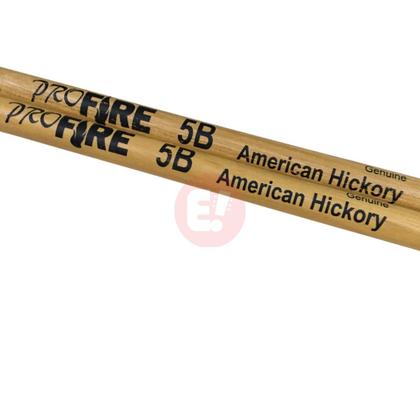 Imagem de Baqueta Pro Fire 5B Hickory Ponta Madeira Natural