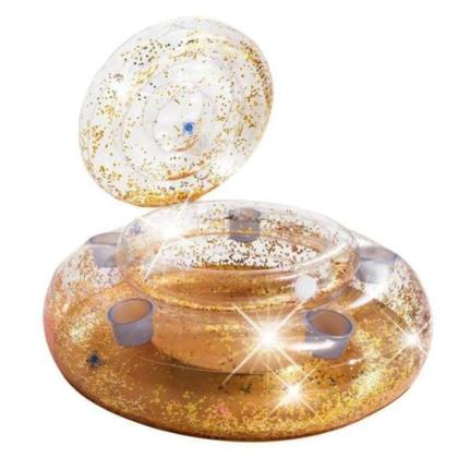 Imagem de Bar Cooler Inflável Flutuante Mega Glitter 30 Latas Intex