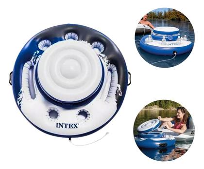 Imagem de Bar Cooler Inflável Flutuante Refrigerador Para Piscina 24 Latas Boia