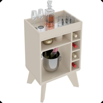 Imagem de Bar Drink Aparador com Espelho e Adega com 6 Nichos