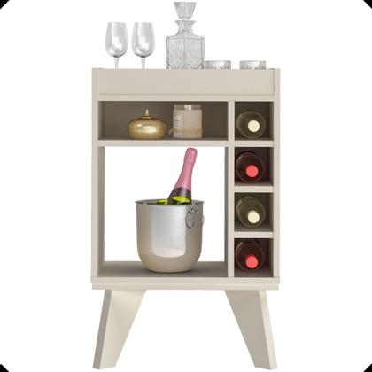 Imagem de Bar Drink Aparador com Espelho e Adega com 6 Nichos