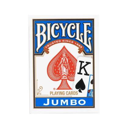 Imagem de Baralho Bicycle Jumbo Index Azul com 52 Cartas + 2 Curingas Copag - 83546
