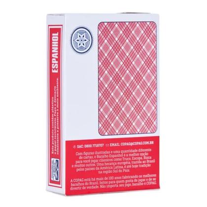 Imagem de Baralho Copag - Espanhol Vermelho - 50 Cartas - 92191V