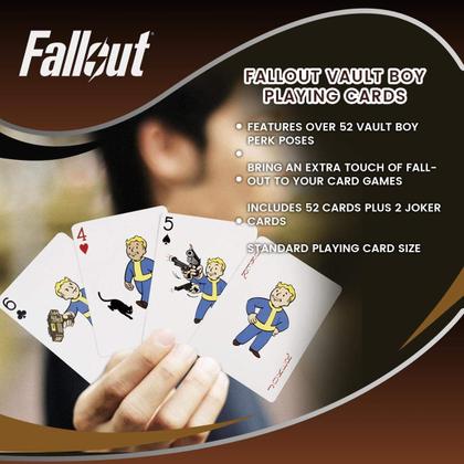 Imagem de Baralho de cartas Deck Fallout Vault Boy Perks 52 cartas
