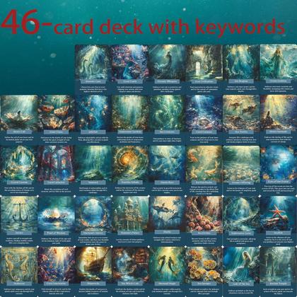 Imagem de Baralho de Cartas Oracle GZSYXHJYXGS Ocean of Wisdom Under The Sea