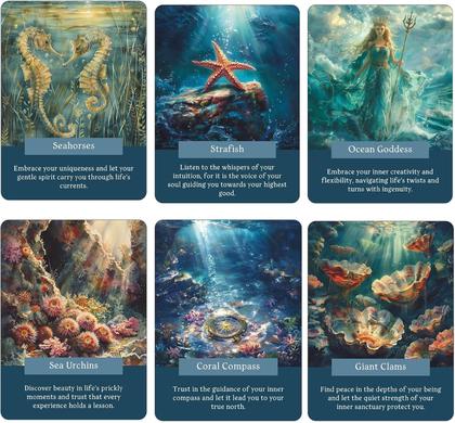 Imagem de Baralho de Cartas Oracle GZSYXHJYXGS Ocean of Wisdom Under The Sea