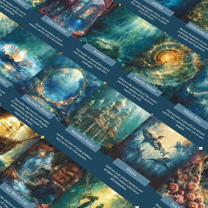 Imagem de Baralho de Cartas Oracle GZSYXHJYXGS Ocean of Wisdom Under The Sea
