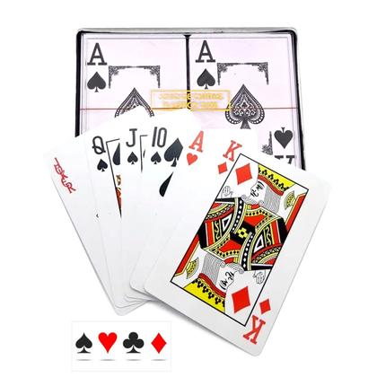 Imagem de Baralho Duplo 100% Plástico Estojo Com 108 Cartas Laváveis