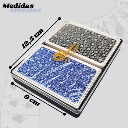 Imagem de Baralho Duplo Resistente Lavável 100% Plástico 104 Cartas