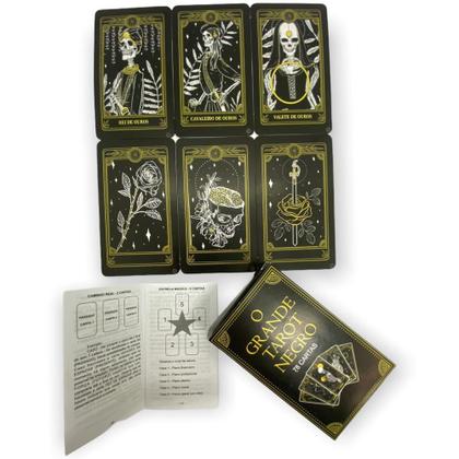 Imagem de Baralho O Tarot Negro 78 Cartas Com Manual Explicativo