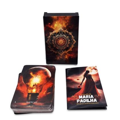 Imagem de Baralho os Caminhos da Maria Padilha com 36 cartas e Manual
