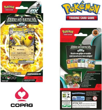 Imagem de Baralho Pokémon de Batalha Ampharos EX - Copag (40570)