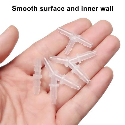 Imagem de Barba de mangueira de plástico em forma de T com encaixe em T 3/16 Hose Barb (x10)