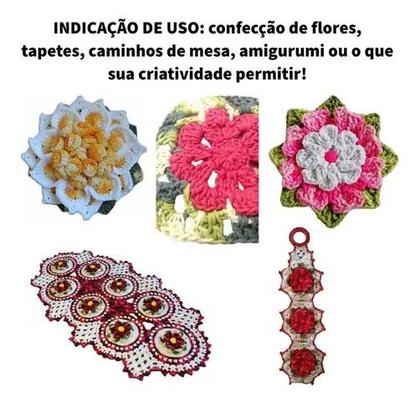 Imagem de Barbante Barroco Multicolor 200 Gramas Espessura Fio n 6 Circulo Matizado e Mesclado para Crochê, Tricô, Flor e Amigurumi