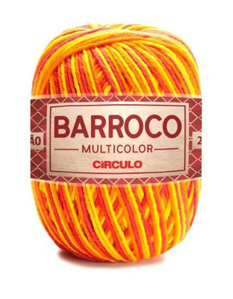 Imagem de Barbante Barroco Multicolor Espessura Fio 6 Novelo com 226 Metros 885 TEX Circulo