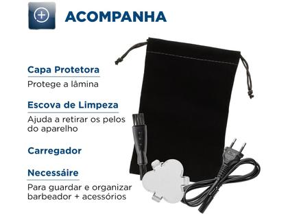 Imagem de Barbeador Elétrico Be02 Power Shave Mondial Barba Bivolt Recarregável Aparador Pele Sensível