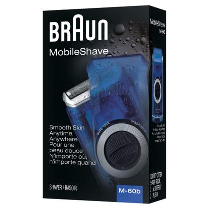 Imagem de Barbeador Elétrico Braun M60b MobileShave - Portátil e Recarregável