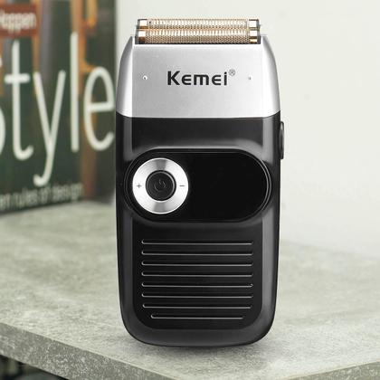 Imagem de Barbeador Elétrico Kemei Confortável Corte de Precisão