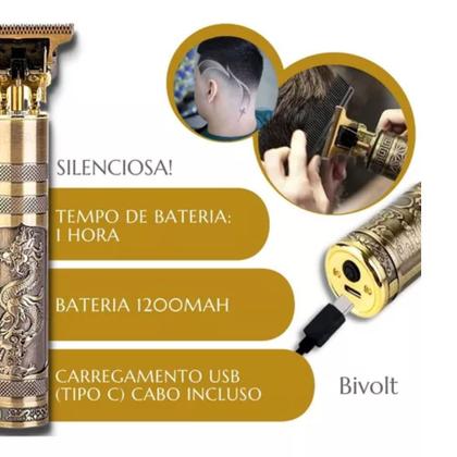 Imagem de Barbeador Eletrico Masculino Corta Cabelo Profissional