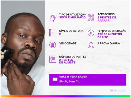 Imagem de Barbeador Elétrico Philips OneBlade - Seco e Molhado 1 Velocidade