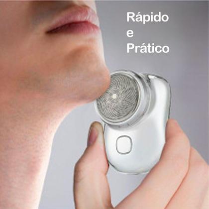 Imagem de Barbeador Elétrico Portátil Recarregável Para Barba Peito Cabelo