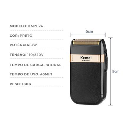 Imagem de Barbeador Kemei Km2024 - Compacto E Sem Fio