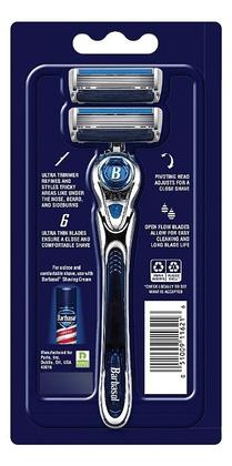 Imagem de Barbeador Masculino Barbasol Ultra 6 Plus + 2 Refis