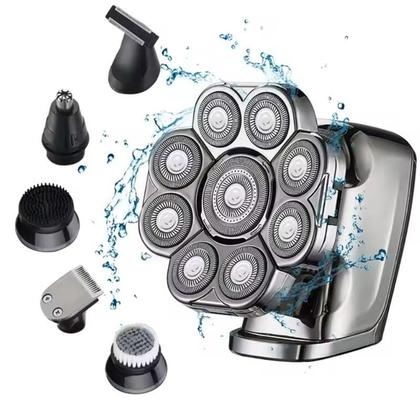 Imagem de Barbeador Navalha Com 9 Cabeças Flexíveis Design Ergonômico