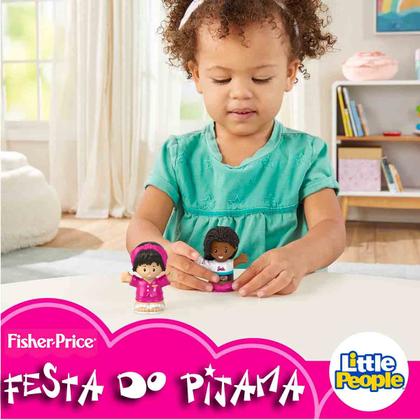 Imagem de Barbie 2 Mini Bonecos Little People - Festa do Pijama - Fisher Price Mattel HGP68