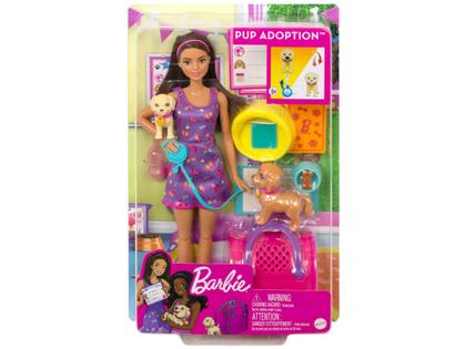 Imagem de Barbie Adota um Cachorrinho Vestido Roxo