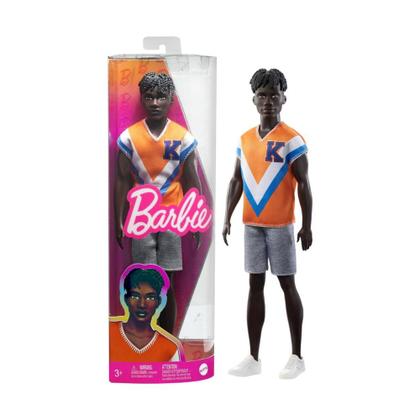 Imagem de Barbie Bone Ken Fashionista Camisa Atlética Laranja e Tênis Branco - Mattel